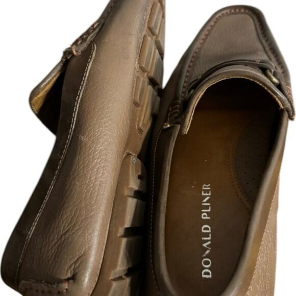 Donald Pliner Leather Loafer 9.5 Mens Slip On